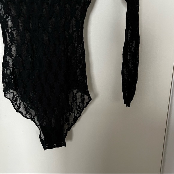 3 for $15 Black Lace Bodysuit - Picture 4 of 5